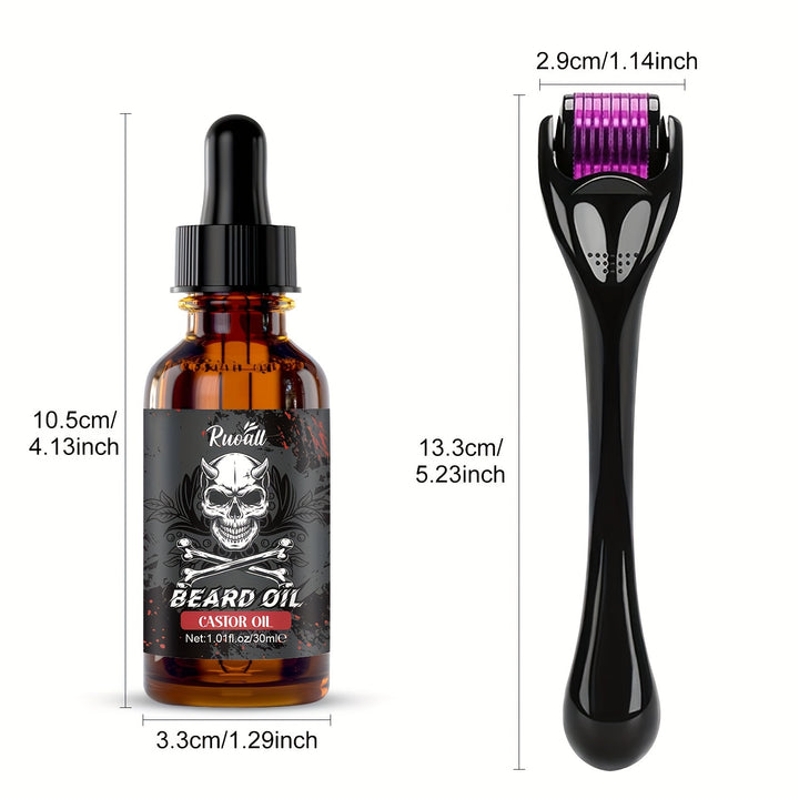30ml Beard Essential Oil, Rich In Castor Oil, Smooth Beard, Drop Design, Convenient And Applicable, Vigorous Skin Care, Lasting Moisture