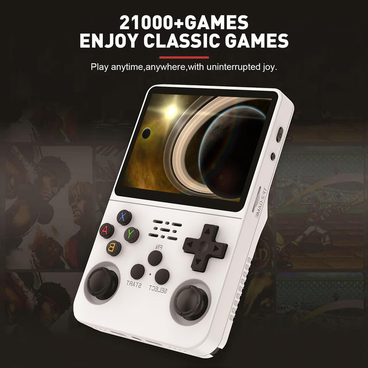 R36S Console de jeu portable avec système Linux Open Source, carte TF 128 Go, 20 000 jeux rétro, écran IPS de 3.5" et batterie 3 500 mAh