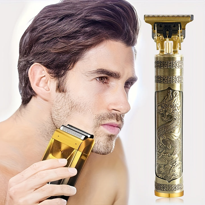MIGUAN Electric Razor and Beard Trimmer Kit for Men - USB Rechargeable Lithium Battery 1200mAh, Multi-Purpose Hair Clipper, Shaving & Grooming Set with Foil Shaver, 4V-12V Operating Voltage, Barber Clippers – Men's Gift