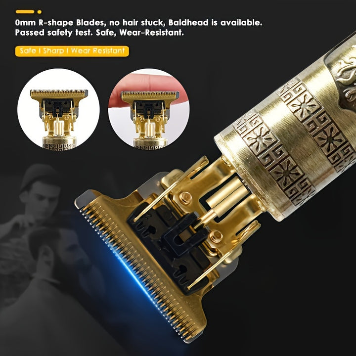 MIGUAN Electric Razor and Beard Trimmer Kit for Men - USB Rechargeable Lithium Battery 1200mAh, Multi-Purpose Hair Clipper, Shaving & Grooming Set with Foil Shaver, 4V-12V Operating Voltage, Barber Clippers – Men's Gift