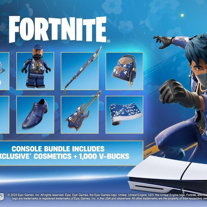 PlayStation® 5 Standard Edition 1TB + DualSense Controller + Fortnite Bonus Pack