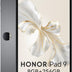 HONOR Pad 9 8Go 256Go Tablette, 12.1 Pouces 120Hz 2.5K Fullview Display, Snapdragon 6 Gen 1, 8 Haut-parleurs, Metal Body, Android 13, Google Service WiFi Tablet, Gris