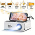 Home Theater Projector suitable for Bedroom and Ceiling, Cinema Projector Compatible USB and EU Plug, Indoor High bright Projector Support Wired Screen Sharing